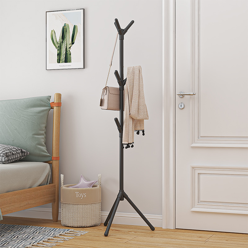 FAMILIFE Tree Fork Coat Rack 6 Hooks Multifunctional Floor-Standing ...