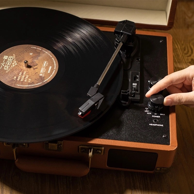 Best Sellers Retro suitcase phonograph vinyl record player Bluetooth 5.