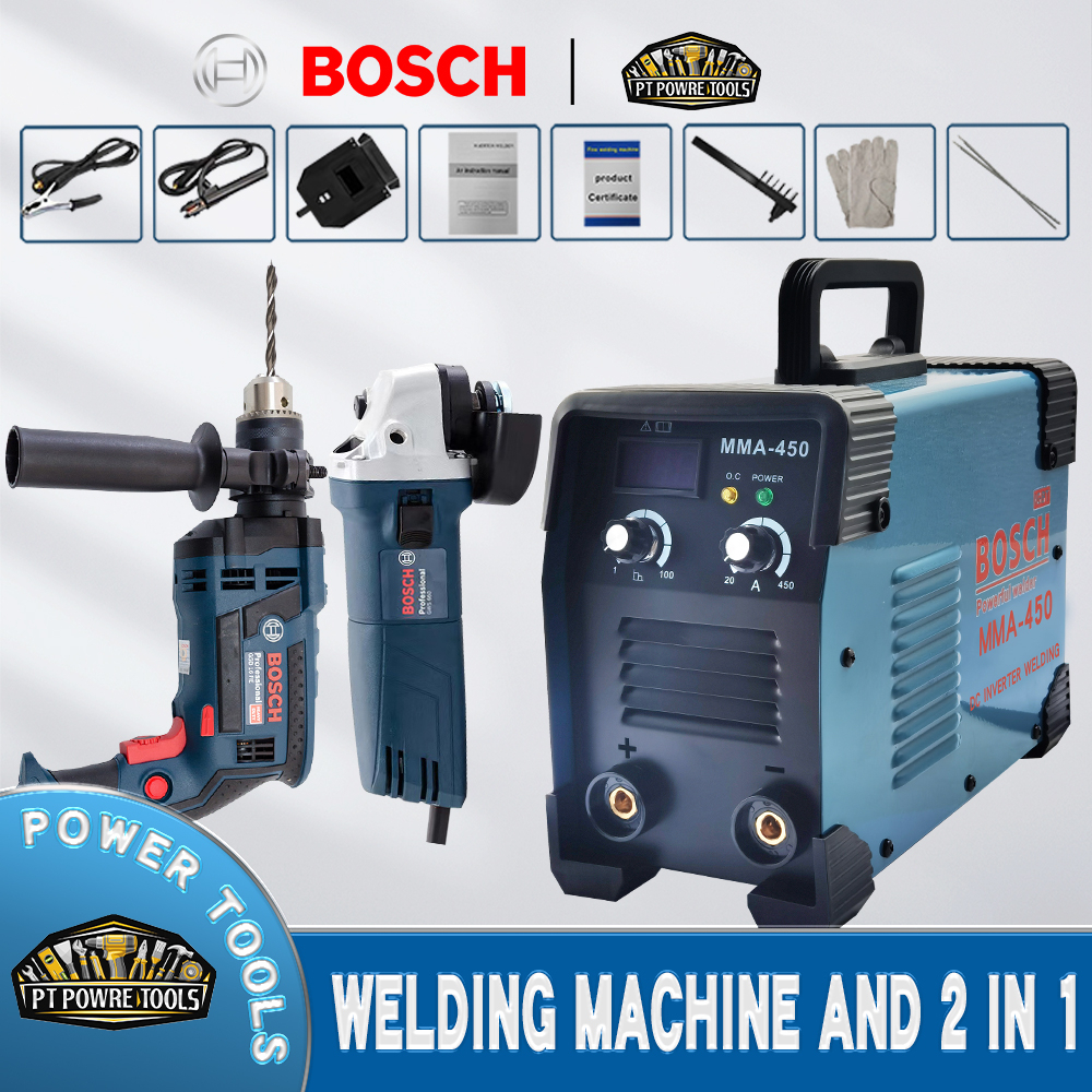 BOSCH 3In1 MMA450 Portable Igbt Inverter Welding Machine+Electric