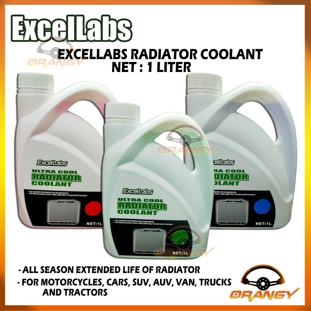 Excellabs Radiator Coolant 1L (GREEN OR RED OR BLUE) | Shopee Philippines
