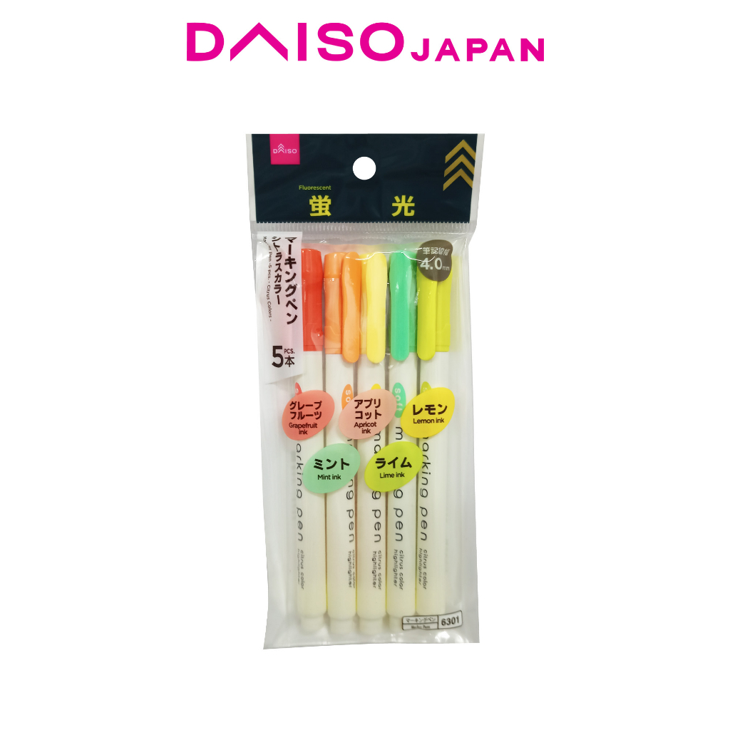 Daiso Marking Pens (5 pieces) Shopee Philippines