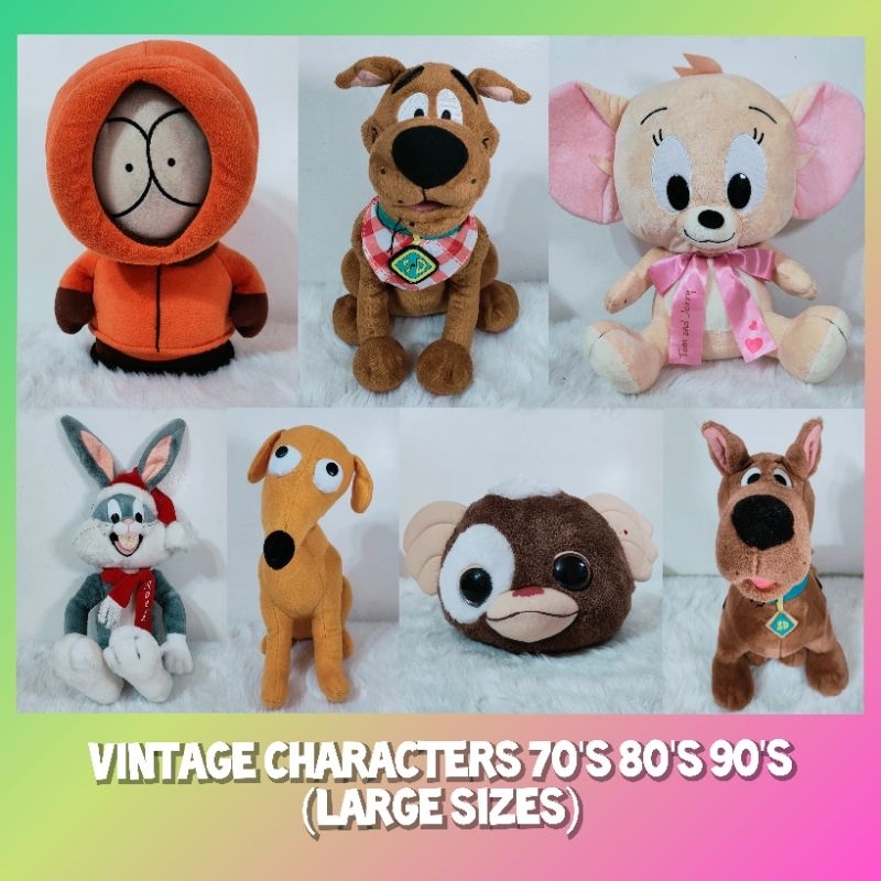 Vintage Character Stuffed Toys (Large Size) Scooby Doo - Simpsons ...