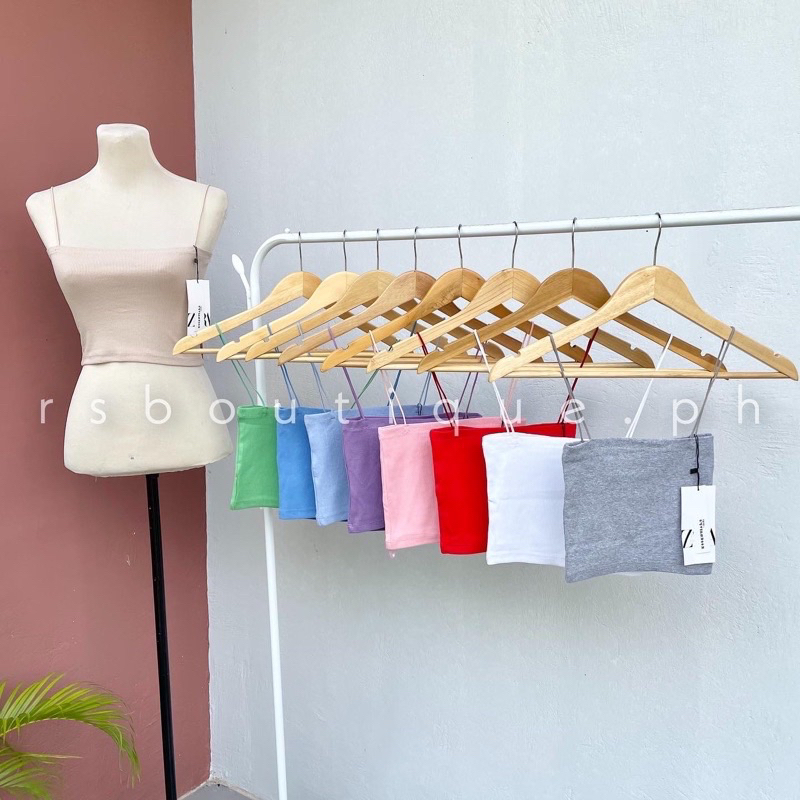 ZARA Strappy Crop Top Shopee Philippines