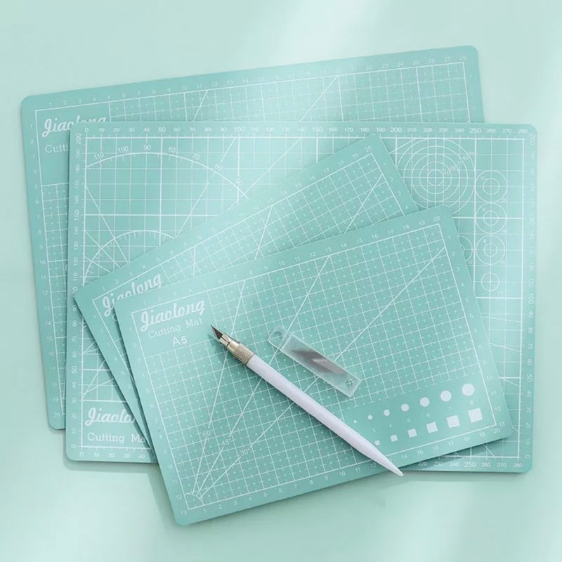 A4 A5 cutting mat PVC mat mint green selfhealing mat Shopee Philippines