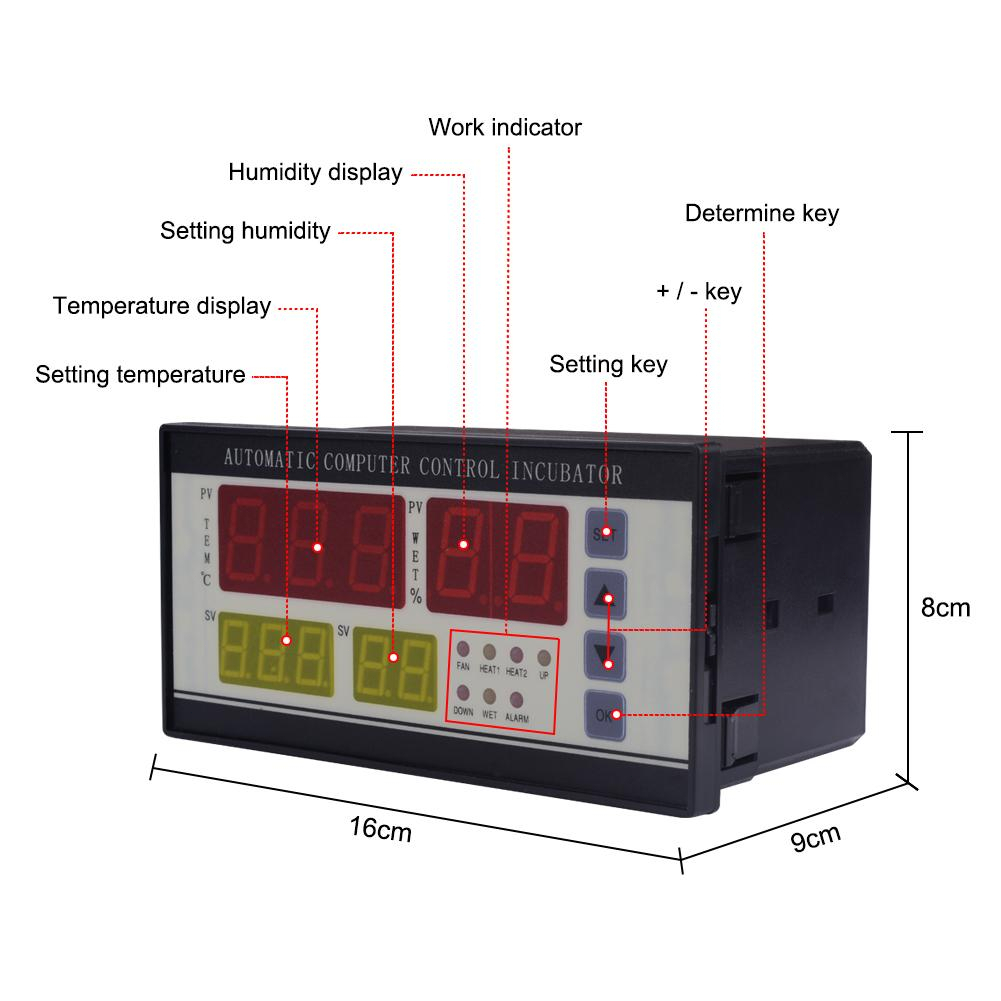 XM-18 Digital Thermostat Controller 220V Automatic Incubator ...