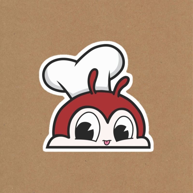 JOLLIBEE Waterproof VINYL Sticker Glitter Finish | arastudios | Shopee ...