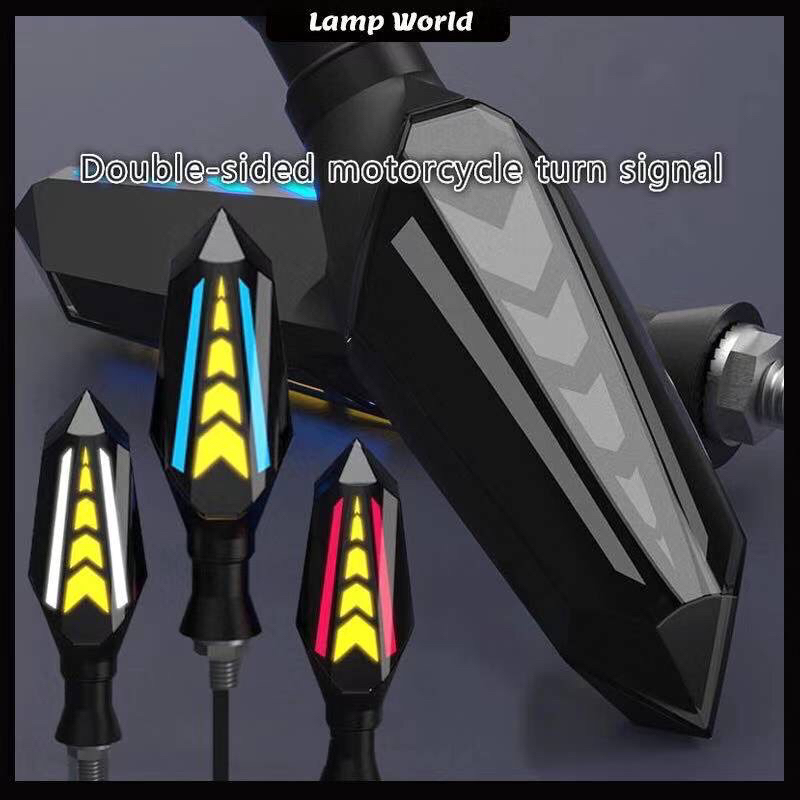 2PCS Universal LED Signal Lamp Flowing Flash Lights Running and Tail ...