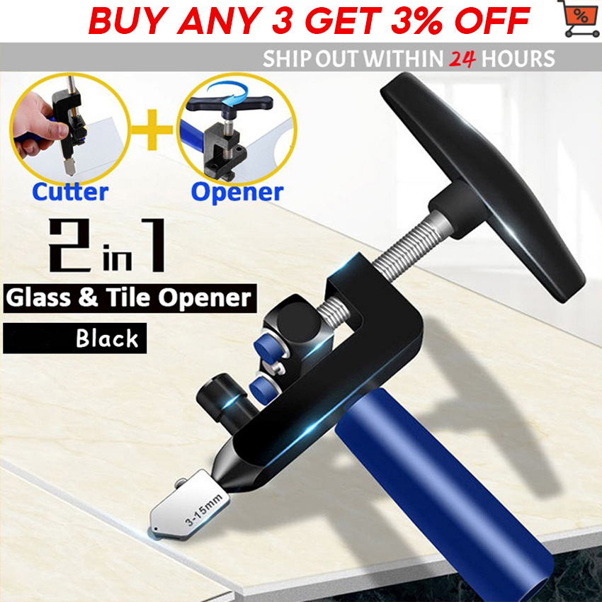 Manual Tile Mirrors Cutter MultiFunctional Glass Cutter Set Ceramic