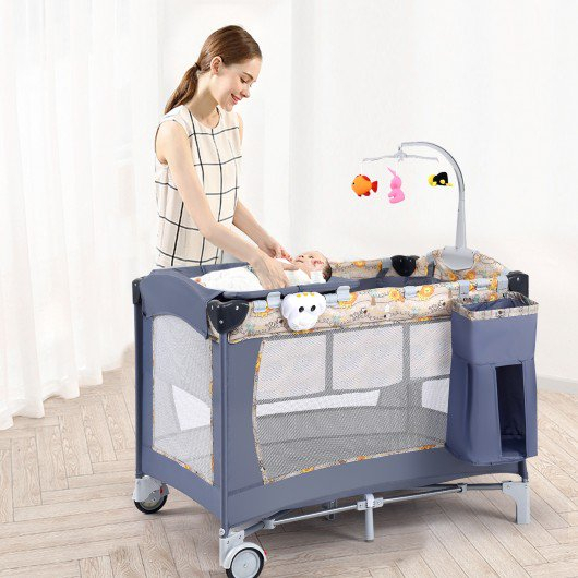 PACK N PLAY CRIB PACKAGE WITH DIAPER CHANGER AND COMFORTER WITH ...