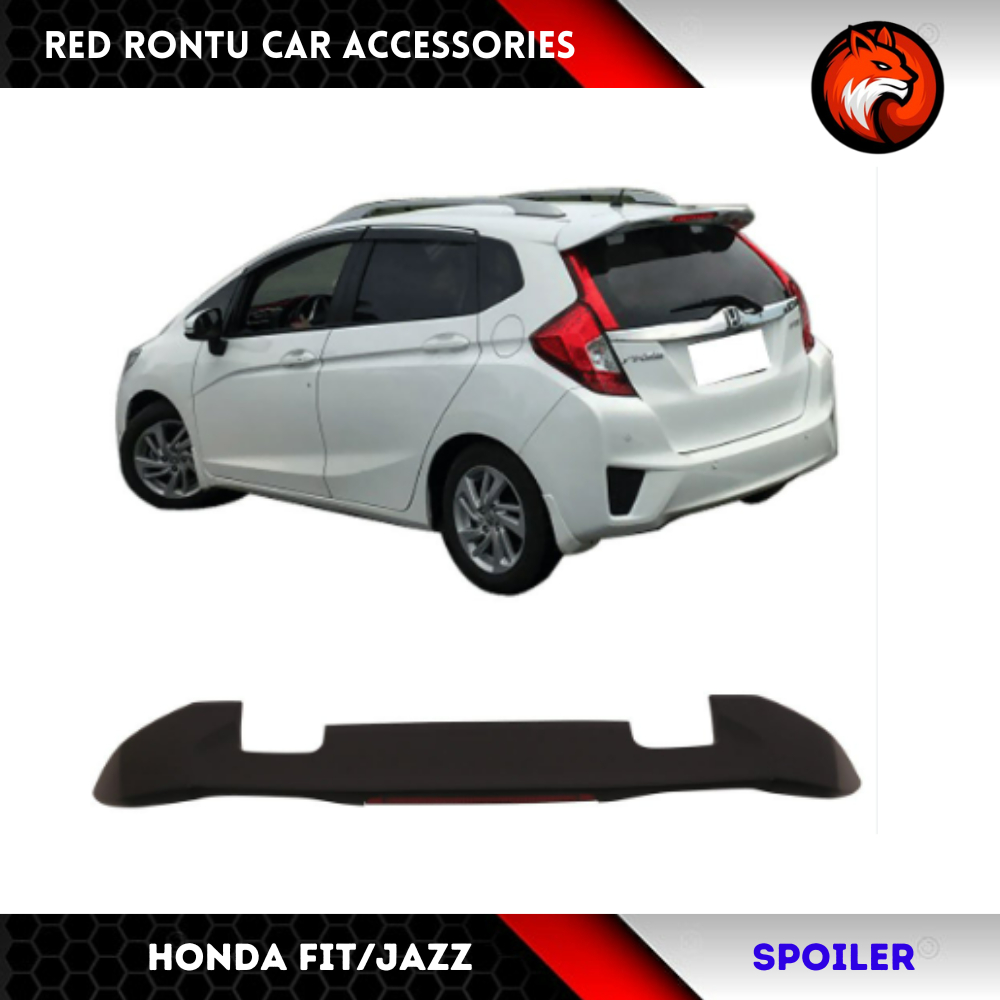 20142022 Honda Jazz/Fit RS Spoiler with Brake light Rear Wing (Body