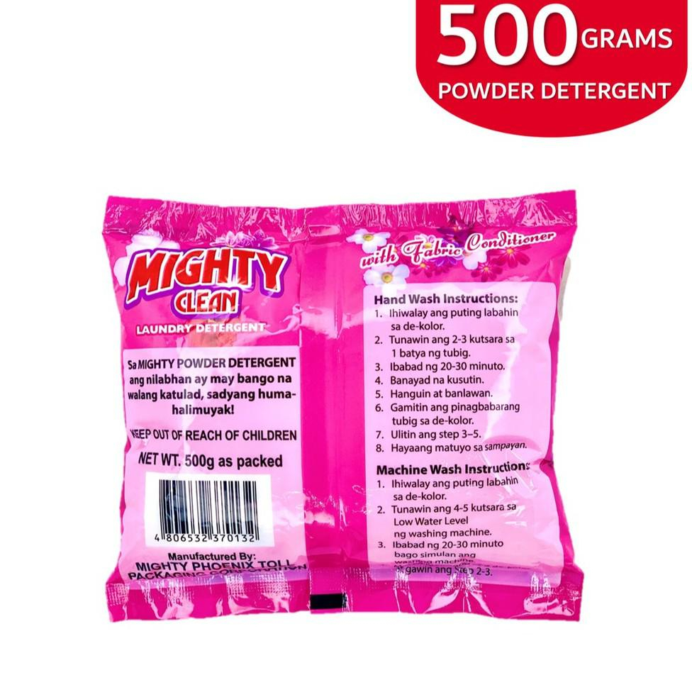 Mighty Clean Detergent Powder Floral Blossom 500g (Pack of 3) | Shopee ...