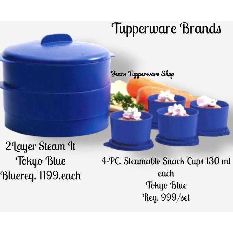 [Orig]Tupperware Brand Steam It/Bloom and Tokyo Blue ONHAND/2Layer