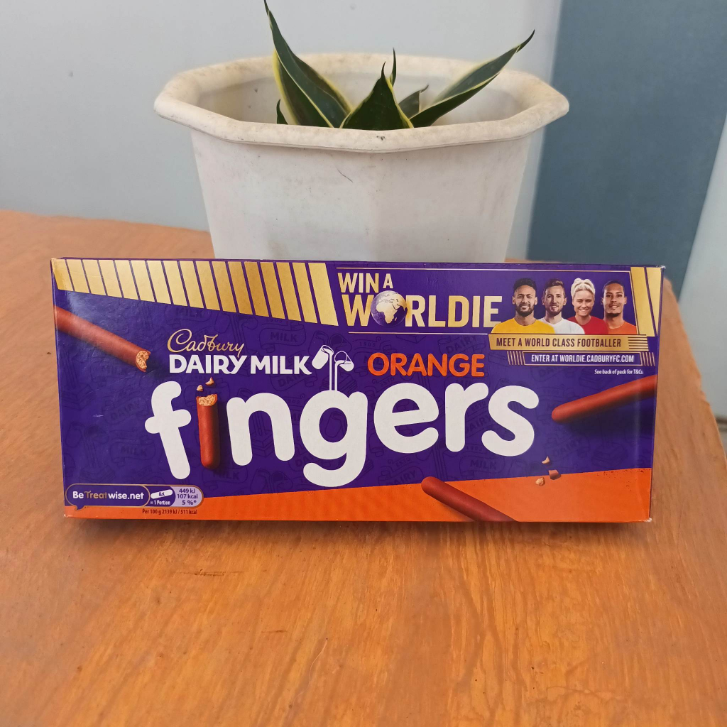 Cadbury Dairy Milk Orange Fingers 100gm Shopee Philippines