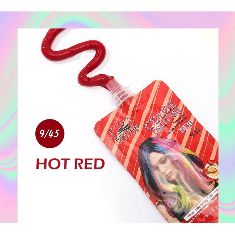 Well Hair Color Cellowax 100ml Vibrant, LongLasting ColorPH Balanced