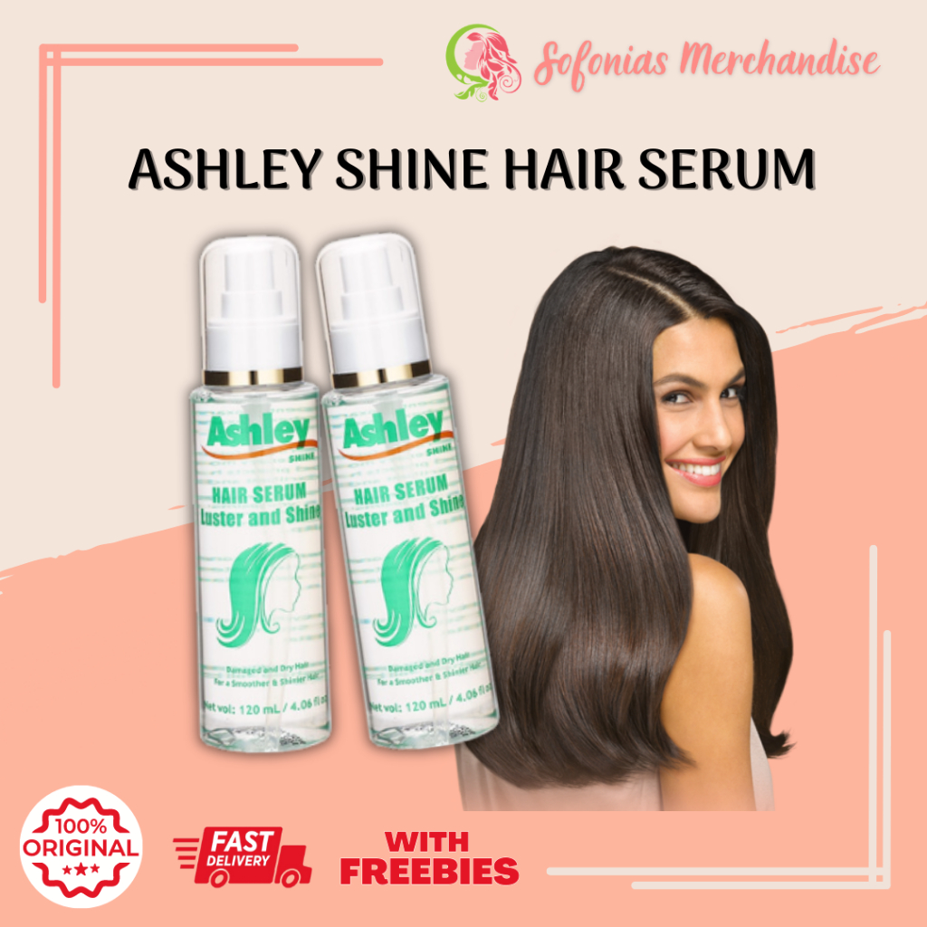 ASHLEY SHINE HAIR SERUM LUSTER AND SHINE 120ML | Shopee Philippines