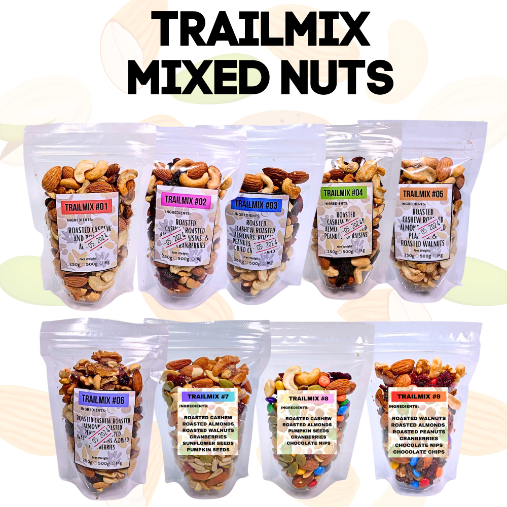 TRAILMIX 100g (ALMONDS,WALNUTS,CASHEW,PEANUT,CRANBERRIES,RAISINS