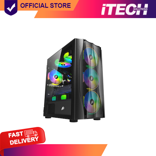1STPLAYER FIREBASE X3-M MID-TOWER GAMING CASE W/ MESH-FRONT/TG-SIDE/ M ...