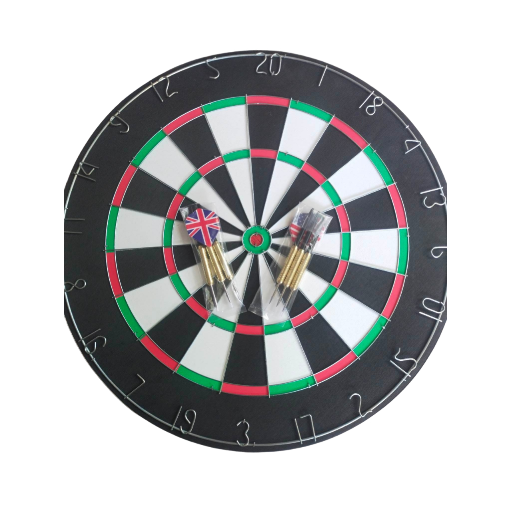 DART BOARD ORIGINAL THICKENING DOUBLESIDED DART BOARD SET W/ 6PCS