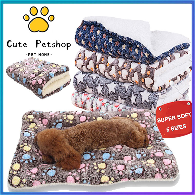 Dog Bed Blanket Thicken Cat Bed Pet Bed Mat Soft Flannel Dog Sleeping