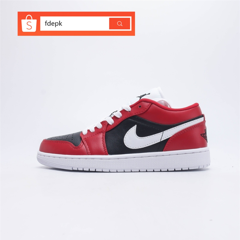 100 Original Nike Air Jordan Low Red White Casual Sneakers Shoes for