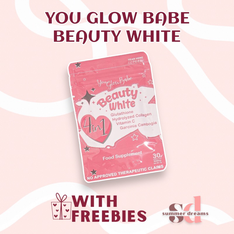 YOU GLOW BABE Beauty White In Glutathione Capsules Whitening Capsules Shopee Philippines