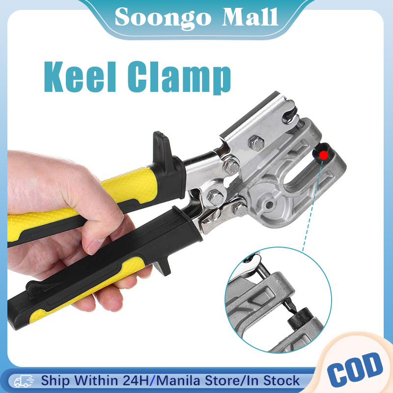 10Inch Keel Clamp Stud Crimper Single Hand Fastening Forceps High