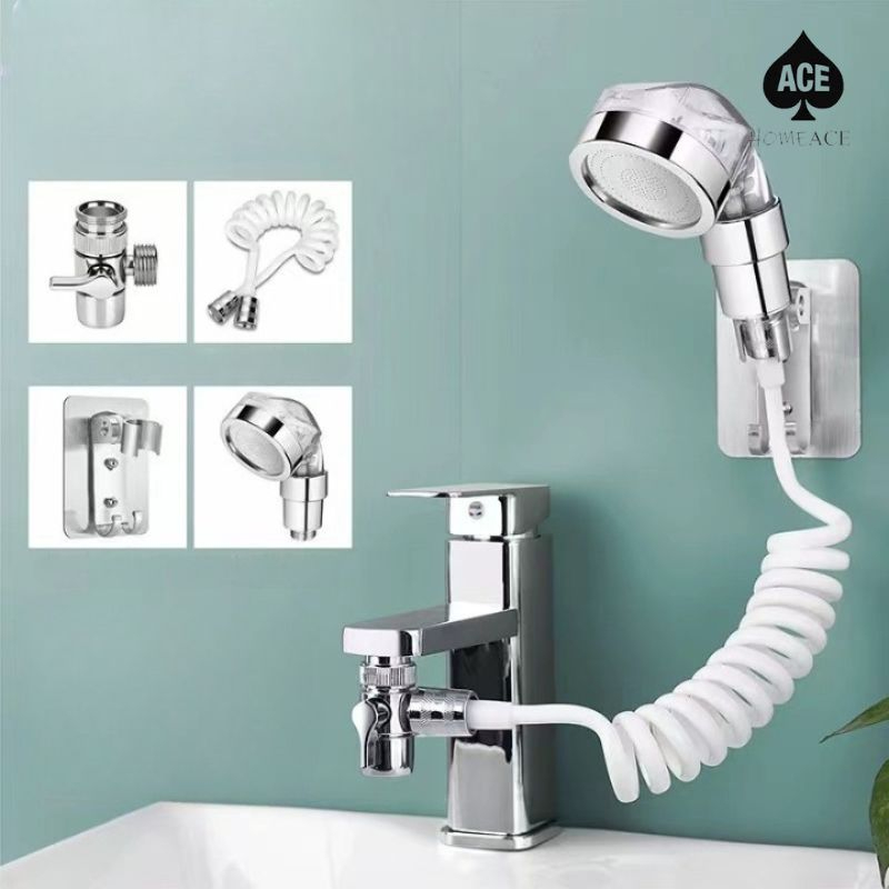 HomeAce Hand Shower Sink Hose Sprayer Attachment Faucet Extension Tubes
