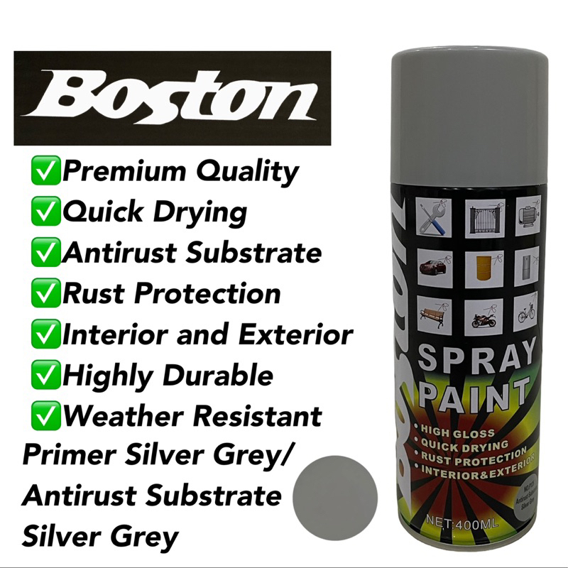 Primer Silver Grey Spray Paint 400ml Shopee Philippines