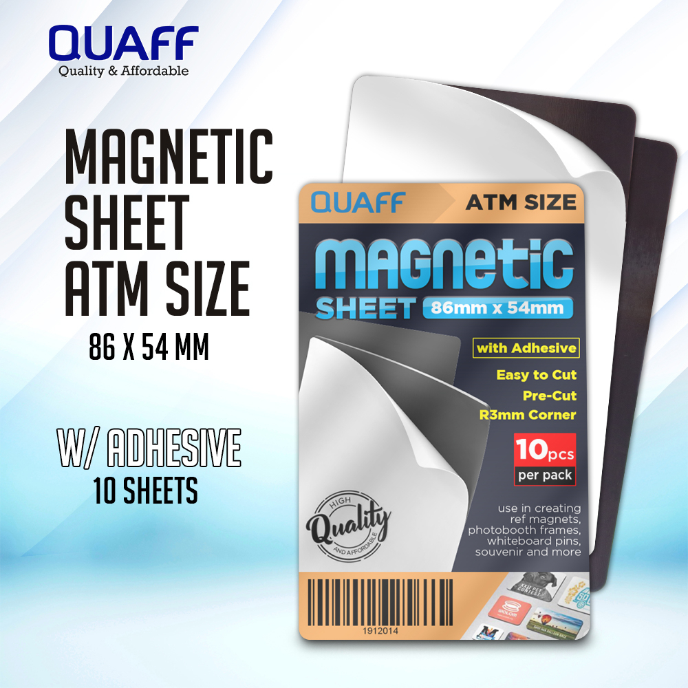 (10 sheets) QUAFF Sheet with Adhesive & Nonadhesive 1mm ATM