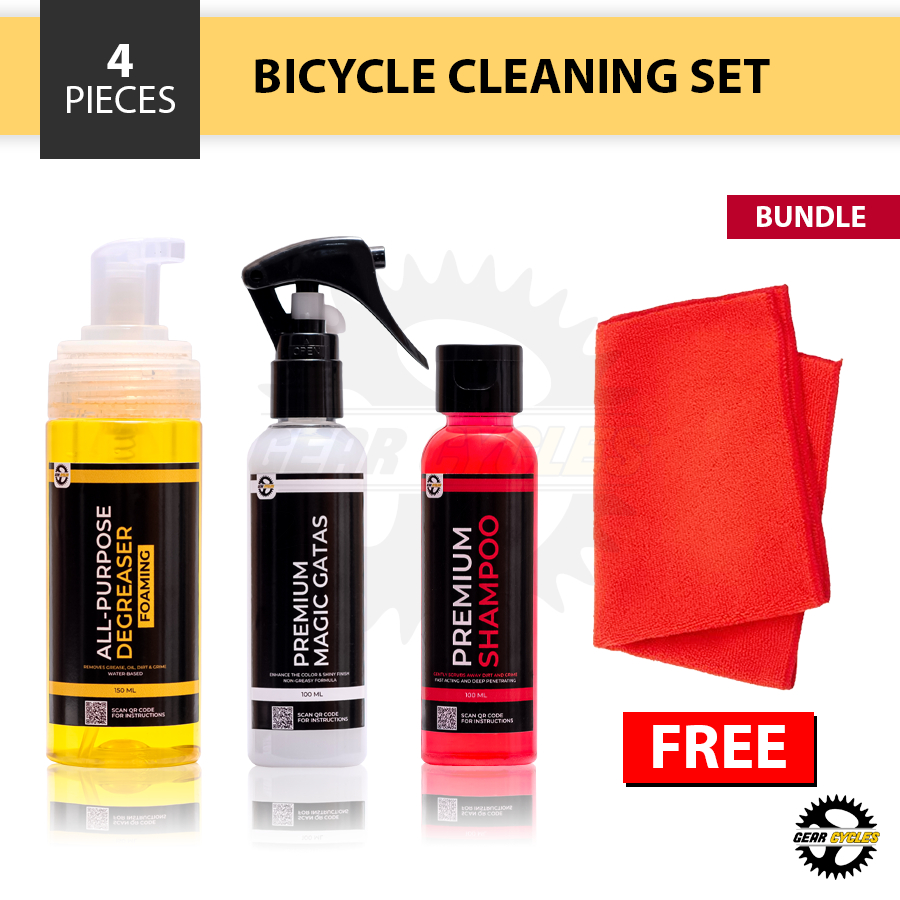 (BUNDLE) Gear Cycles Foaming Degreaser Shampoo Magic Gatas Mountain