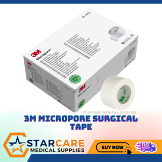 SALE!!! Best Selling 3M Micropore Tape 1/2, 1 and 2 inches/ Micropore Tape  Surgical Tape Medical Breathable Tape Microporous Breathable Paper Tape/  Surgitech Micropore Surgical Tape Micropore First Aid Paper Tape  Hypoallergenic