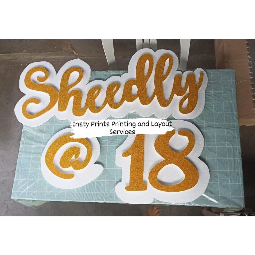 STYRO NAME BACKDROP FOR ALL OCASSION | Shopee Philippines