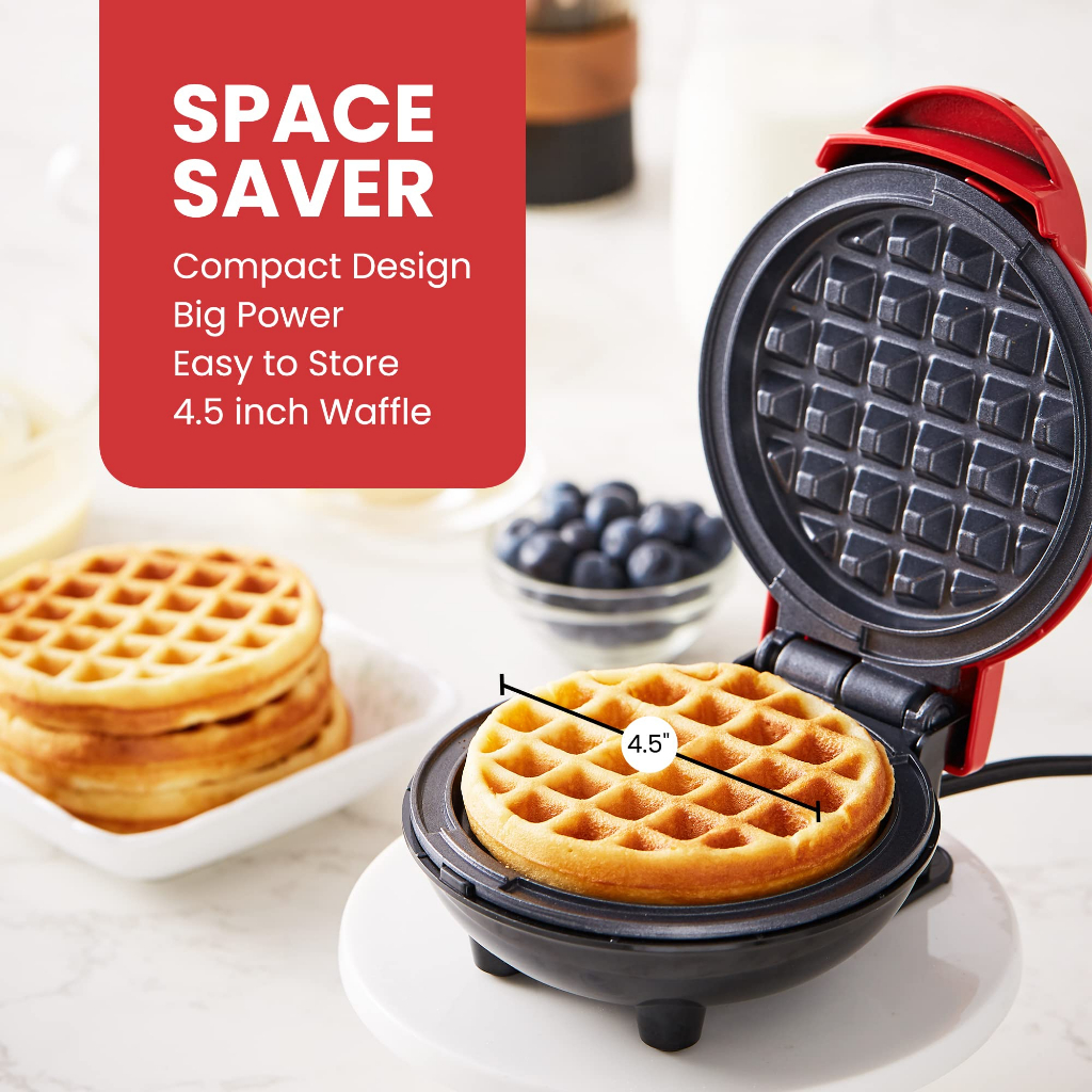 Electric Nonstick Mini Waffle Maker, Belgian Waffles | Shopee Philippines