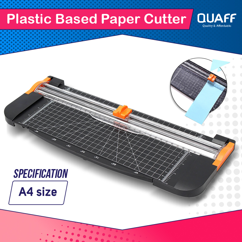 Portable Plastic Based Paper Cutter A4 Size QUAFF Shopee Philippines