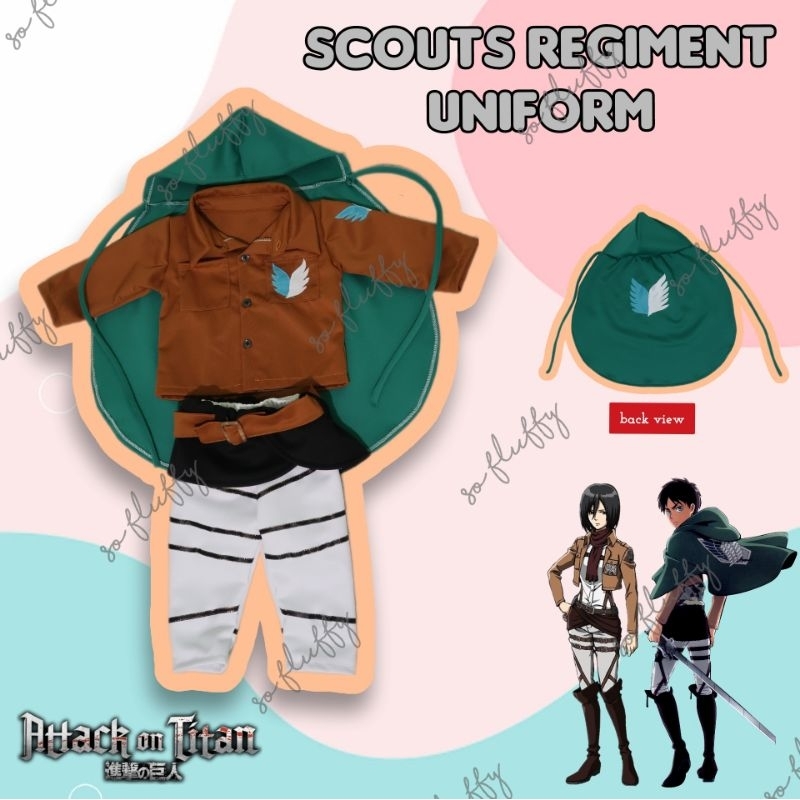 Attack on deals titan scout uniform