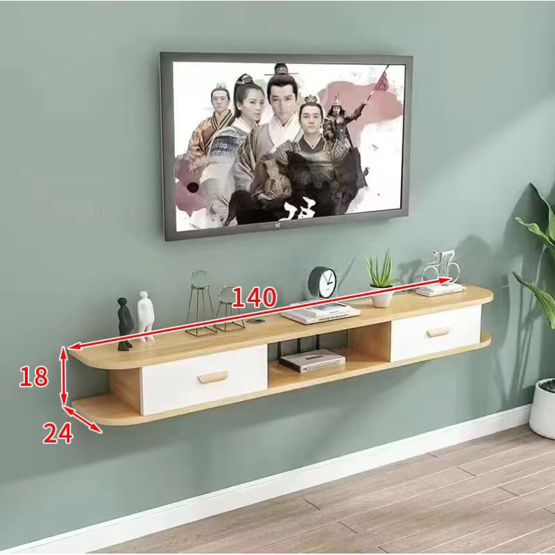 Wall-mounted TV cabinet wall creative living room bedroom simple set ...