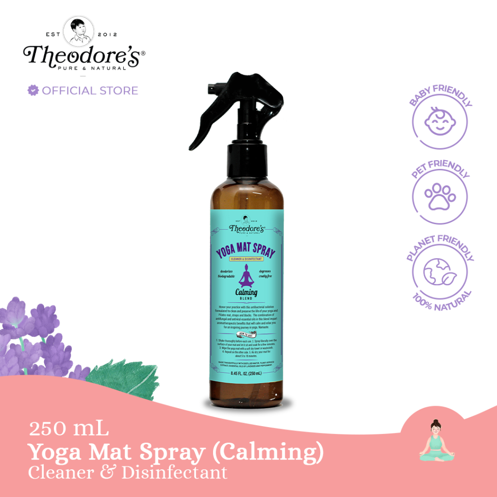 Theodore's Yoga Mat Spray Calming I Relaxing Blend Cleaner