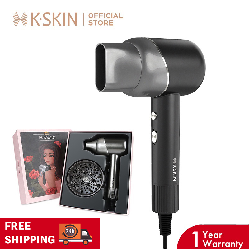 K.SKIN blower hair dryer negative Ion Blower hair dryer double magnetic ...