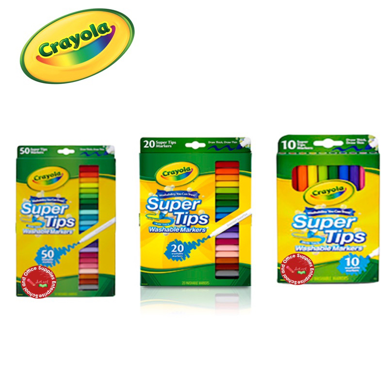 Crayola Washable Super Tips Markers 20 Pack