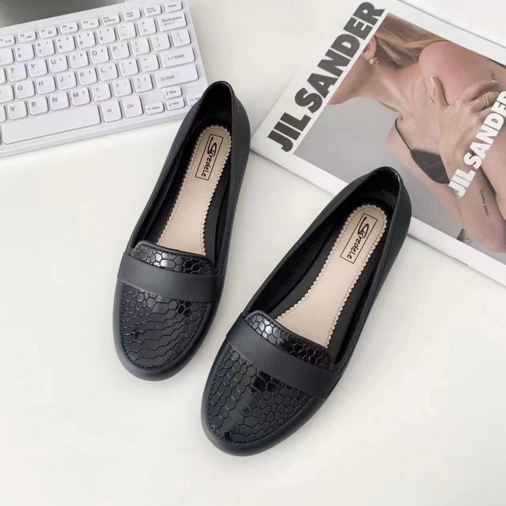 Women's Shallow Mouth Leisure Boat Loaf Work Anti-Fruit Shoes | Shopee ...