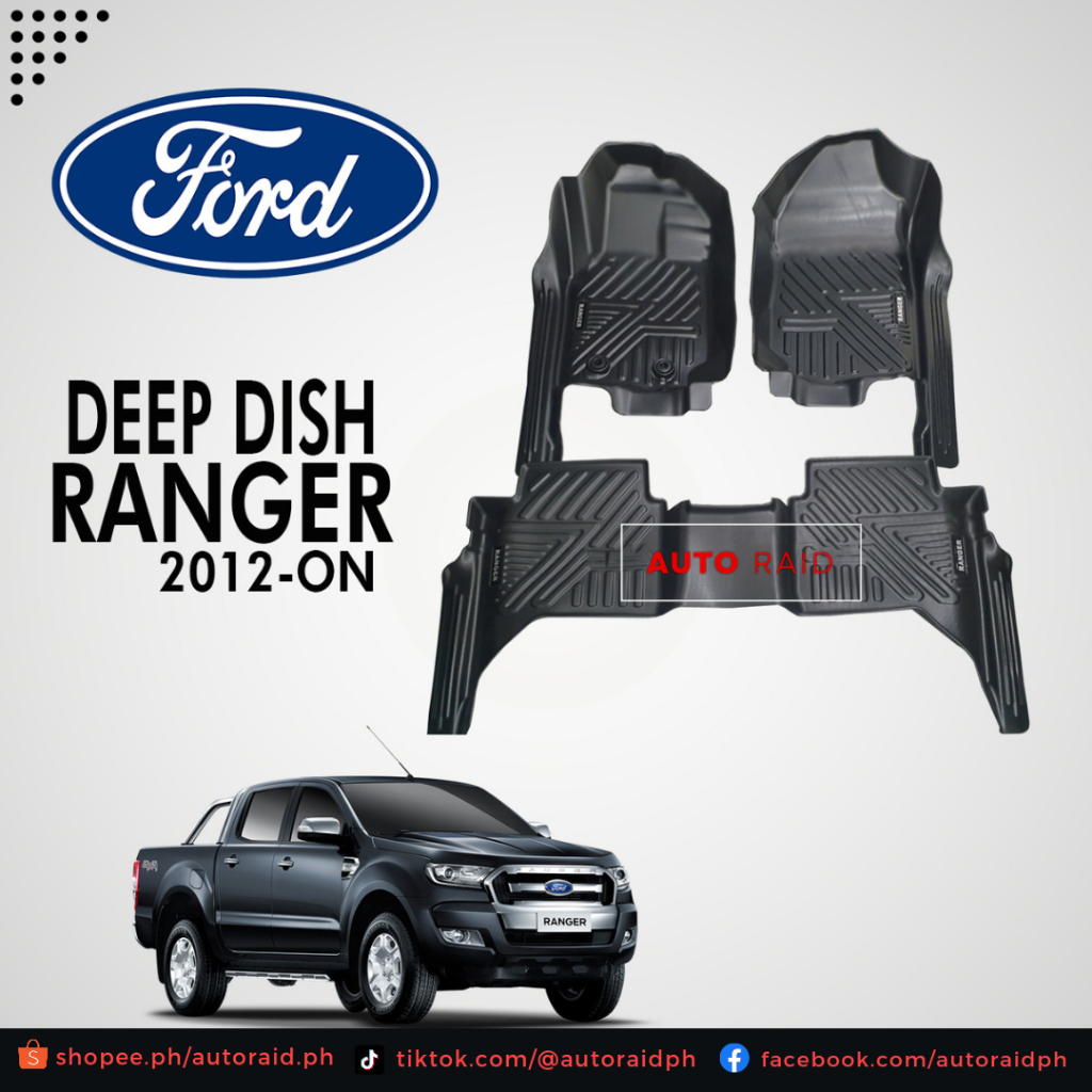 Autoraid Ford Ranger 2014ON 5D Deep Dish/Floor Liner Car Matting