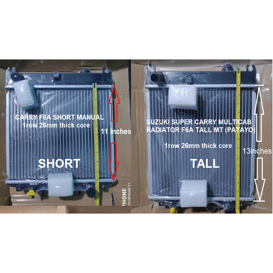 Scrum F6a Radiator F6a Short Or F6a Tall Mt Suzuki Super Carry Multicab