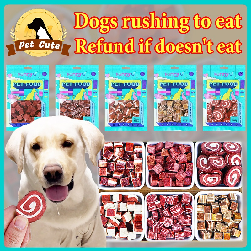 100g Dog Treats Dog Snack Pet Snack Pet Treat Chicken Cheese Cube Beef