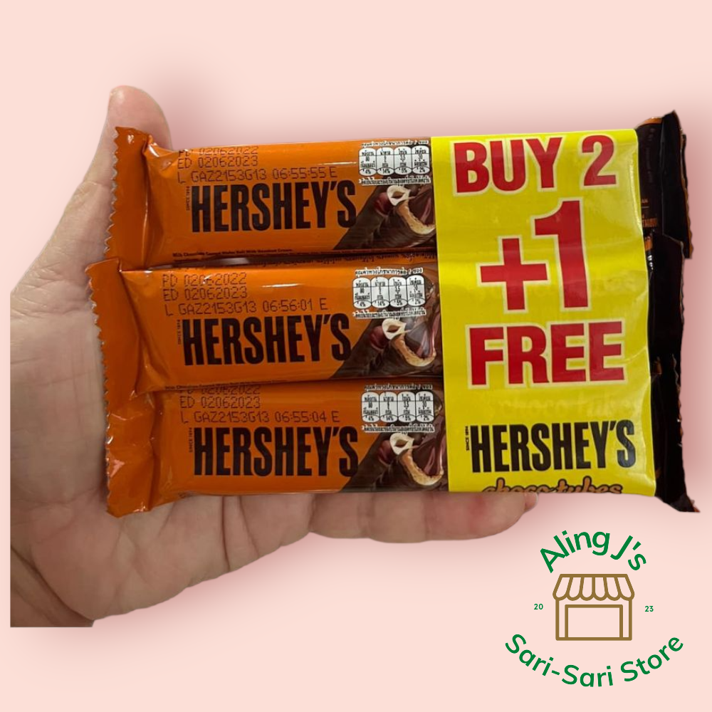 Hershey's Chocolate Tubes Hazelnut 18g (3pcs) Shopee Philippines