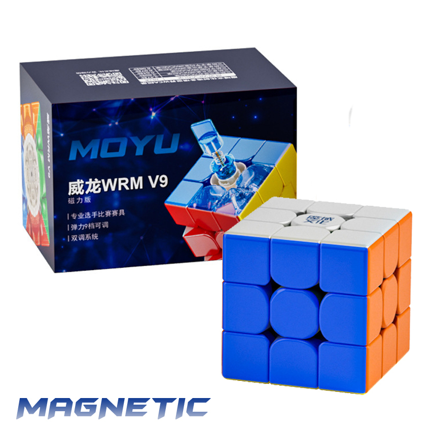 Cube Speed 3x3 Magnétique Moyu Weilong WRM V9 - 2023 Flagship, Sans Autocollants, Magnets 88, Léger