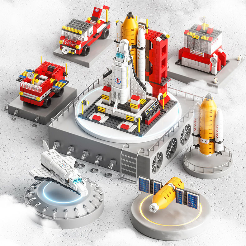 Compatible with LEGO building blocks toy spaceships and rockets to ...