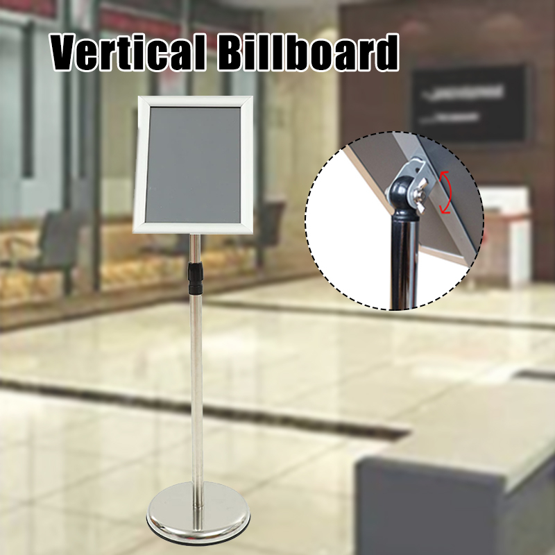 Adjustable Poster Sign Stand,Stainless Steel Heavy Duty Pedestal Floor ...