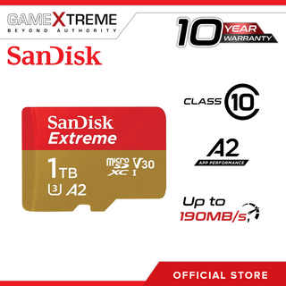 SanDisk 1TB Extreme SDSQXAV-1T00-GN6MN microSDXC Memory  Card C10 U3 V30 A2 UHS-I