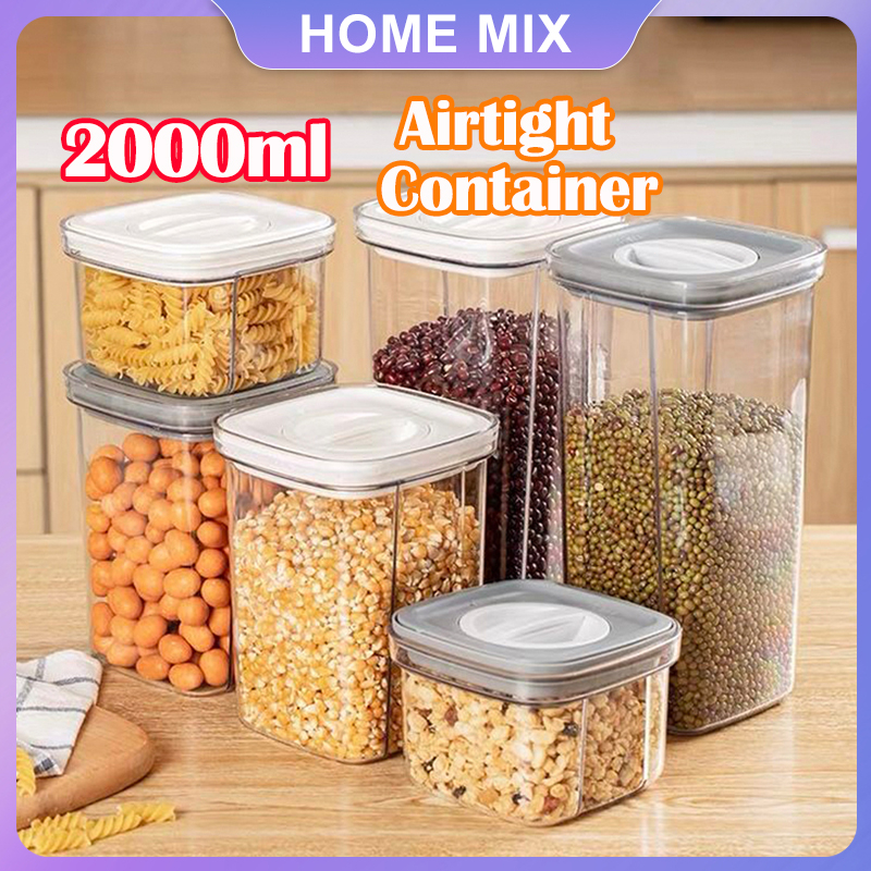 Airtight Container Food Storage Twist Lock Food Sealed Tank Kitchen ...