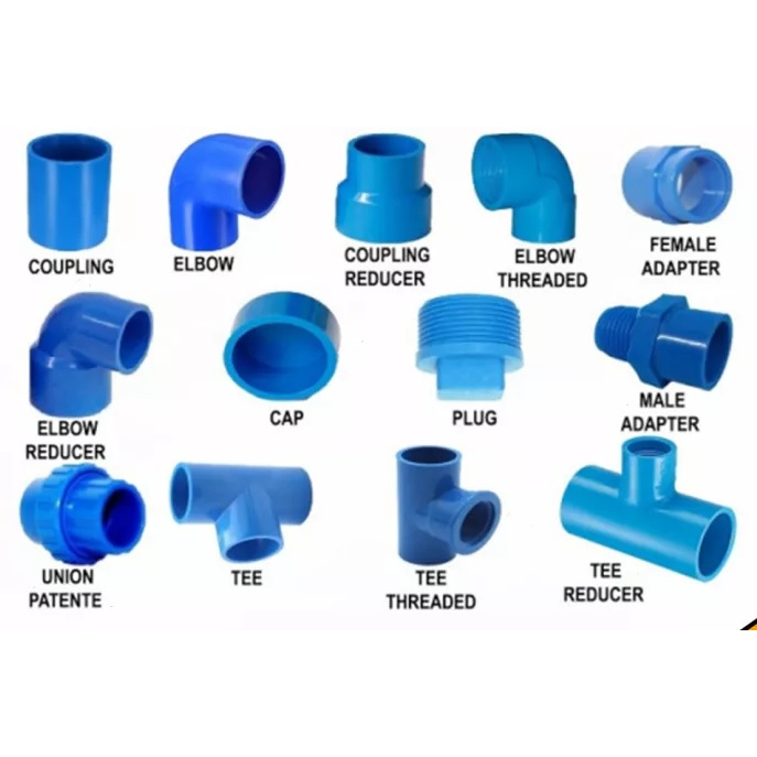 PVC BLUE FITTINGS SIZE : 1/2